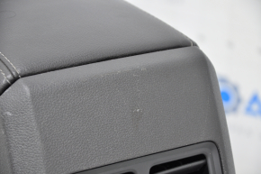 Console center armrest and cup holders Ford Escape MK3 17-19 leather black titanium scratches