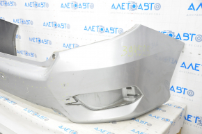 Rear bumper bare Honda Civic X FC 16-21 4d silver, painted, pressed, tears, scratches