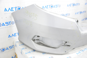 Rear bumper bare Honda Civic X FC 16-21 4d silver, painted, pressed, tears, scratches
