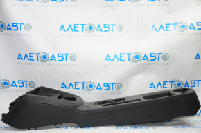 Central console armrest and cup holders VW Jetta 11-18 USA black without armrest, without plug, scratches