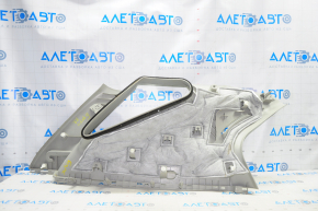 Right rear pillar trim Chevrolet Equinox 10-17 gray, without plugs, scratches, whitened plastic