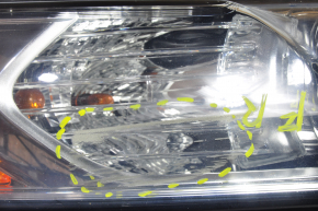 Headlight front right bare Ford Fusion mk5 13-16 scratches