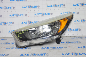 Headlight front left bare Ford Escape MK3 17-19 rest halogen light, break, small scratches