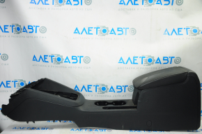Console center armrest and cup holders VW Jetta 11-18 USA black, under armrest, scratches