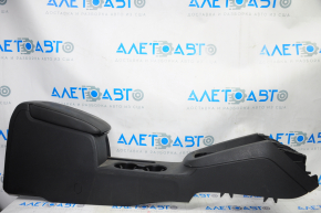 Console center armrest and cup holders VW Jetta 11-18 USA black, under armrest, scratches