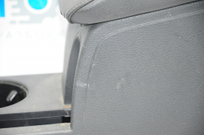 Console center armrest and cup holders VW Jetta 11-18 USA black, under armrest, scratches