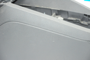 Console center armrest and cup holders VW Jetta 11-18 USA black, under armrest, scratches
