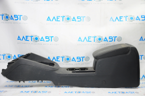 Console center armrest and cup holders VW Jetta 11-18 USA black, under armrest, scratches