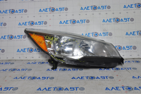 Headlight front right bare Ford Escape MK3 13-16 prerest halogen broken crepe, scratches