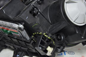 Front right headlight complete Lincoln MKC 15-19 xenon, with cover and mount, broken mount