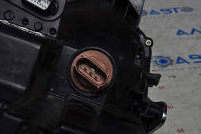 Front right headlight complete Lincoln MKC 15-19 xenon, with cover and mount, broken mount
