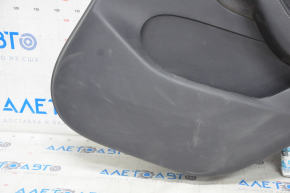 Door trim card rear right Tesla Model Y 20-25 leather black, type 1, without backlight, with speaker, with suede insert, with window lift control, with door opening button, scratches