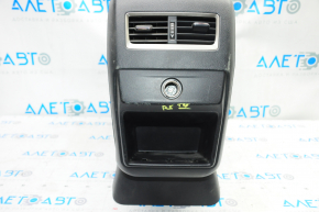 Console central armrest Lexus RX350 RX450h 16-19 black, broken crepe, scratches