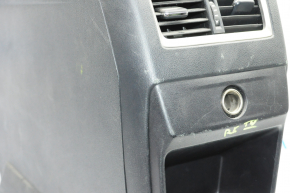 Console central armrest Lexus RX350 RX450h 16-19 black, broken crepe, scratches