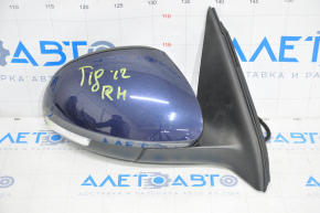 Side mirror right VW Tiguan 09-17 6 pins, turn signal, heated, blue, scale, broken turn signal