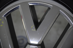 Grille cover with VW Tiguan badge 12-17 rest bumps and sand on chrome