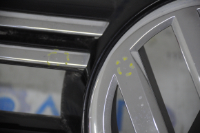 Grille cover with VW Tiguan badge 12-17 rest bumps and sand on chrome