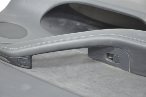 Door trim card rear left Tesla Model Y 20-25 leather black type 1, with speaker, with suede insert, with window lift control, with door opening button, scratches, without backlight