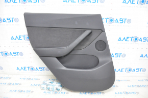 Door trim card rear left Tesla Model Y 20-25 leather black type 1, with speaker, with suede insert, with window lift control, with door opening button, scratches, without backlight
