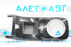 Gear shifter cover Nissan Leaf 13-17 black gloss, B MODE