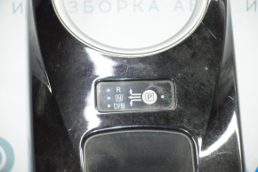Gear shifter cover Nissan Leaf 13-17 black gloss, B MODE