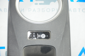 Nissan Leaf 13-17 gear shifter cover matte gray, ECO MODE
