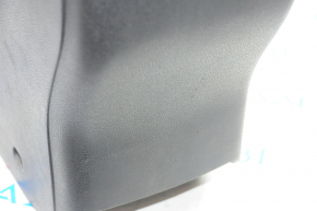 Console central armrest Nissan Leaf 13-17 black leather, scratches
