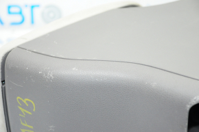 Central console armrest Nissan Leaf 13-17 gray cloth, scratches, dry cleaning