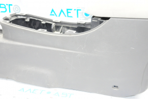 Central console armrest Nissan Leaf 13-17 gray cloth, scratches, dry cleaning