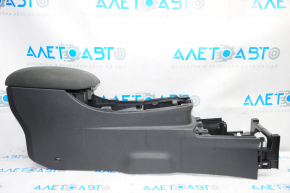 Console central armrest Nissan Leaf 13-17 cloth black, scratches