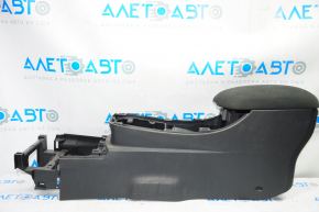 Console central armrest Nissan Leaf 13-17 cloth black, scratches