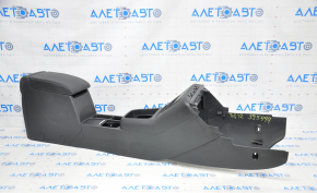 Console central armrest and cup holder VW Tiguan 09-17 leather black scratches