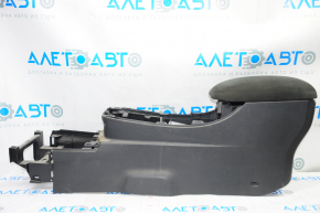 Central console armrest Nissan Leaf 13-17 black cloth, scratches, dry cleaning