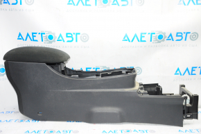 Central console armrest Nissan Leaf 13-17 black cloth, scratches, dry cleaning
