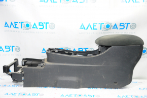 Central console armrest Nissan Leaf 13-17 black cloth, scratches, dry cleaning