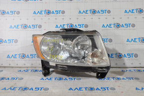 Headlight front right bare Jeep Compass 11-13 pre-rest light, broken crepe, for polishing