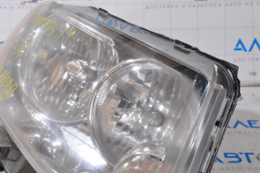 Headlight front right bare Jeep Compass 11-13 pre-rest light, broken crepe, for polishing