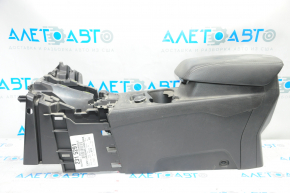 Central console armrest and cup holders Ford Focus mk3 11-14 cup across, black, scratches