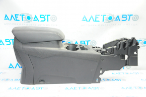 Central console armrest and cup holders Ford Focus mk3 11-14 cup across, black, scratches