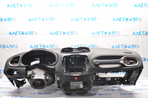 Torpedo front panel without AIRBAG Jeep Renegade 15-17 black