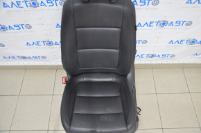 Driver's seat VW Tiguan 09-17 without airbag, electric + mechanical, heating, black leather, torn leather seat