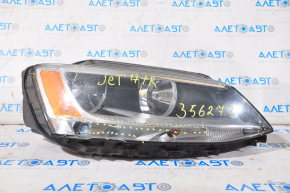 Headlight front right VW Jetta 11-16 USA scratches, chips