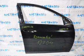 Door bare front right Dodge Dart 13-16 black painted