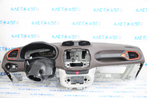 Torpedo front panel with AIRBAG Jeep Renegade 15-17 brown
