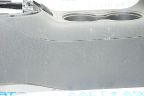 Console center armrest and cup holders Jeep Compass 17-21 leather black, scratches