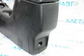 Console center armrest and cup holders Jeep Compass 17-21 leather black, scratches