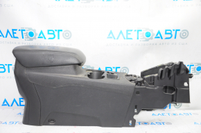 Central console armrest and cup holders Ford Focus mk3 11-14 cup across, black, scratches