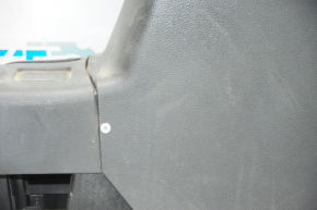 Central console armrest and cup holders Mitsubishi Outlander 14-21 black, rubber, riveted, scratches