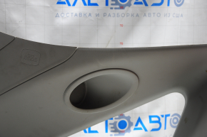 Rear pillar trim left Acura MDX 14-20 gray under the tweeter, broken crepe, scratches, plastic turned white