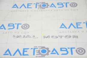 Emblem inscription DUAL MOTOR rear Tesla Model Y 20-25